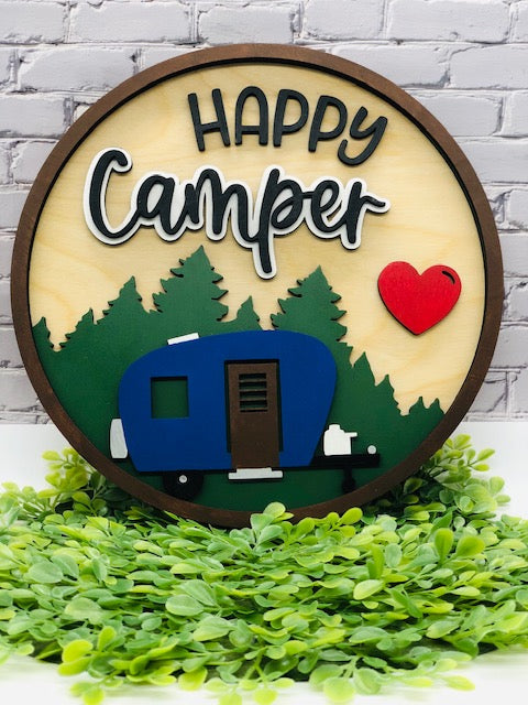 Happy Camper Door Hanger