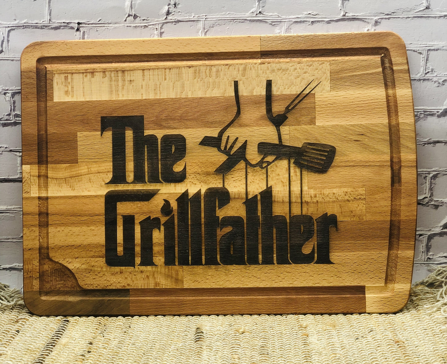 "The Grillfather" Cutting Board