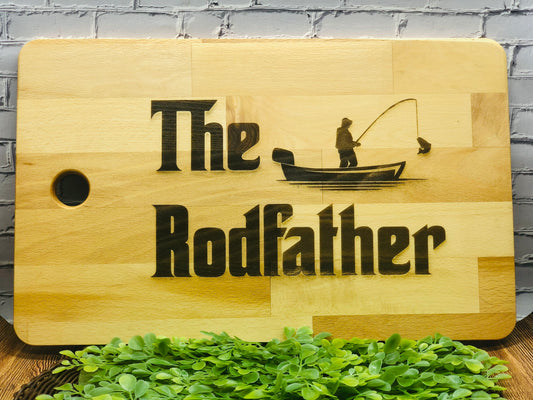 "The Rodfather" Cutting Board