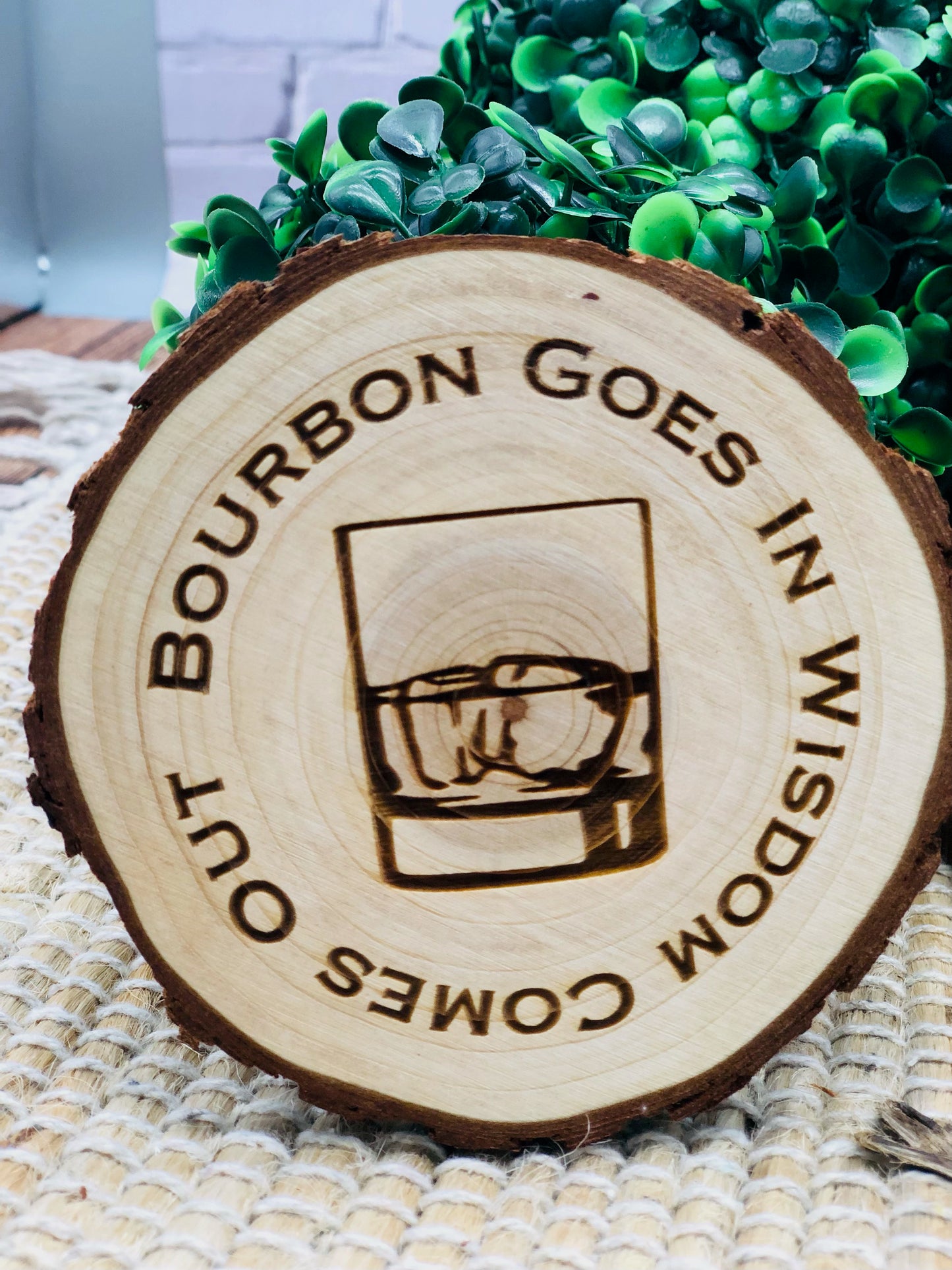 Bourbon Wooden Coasters