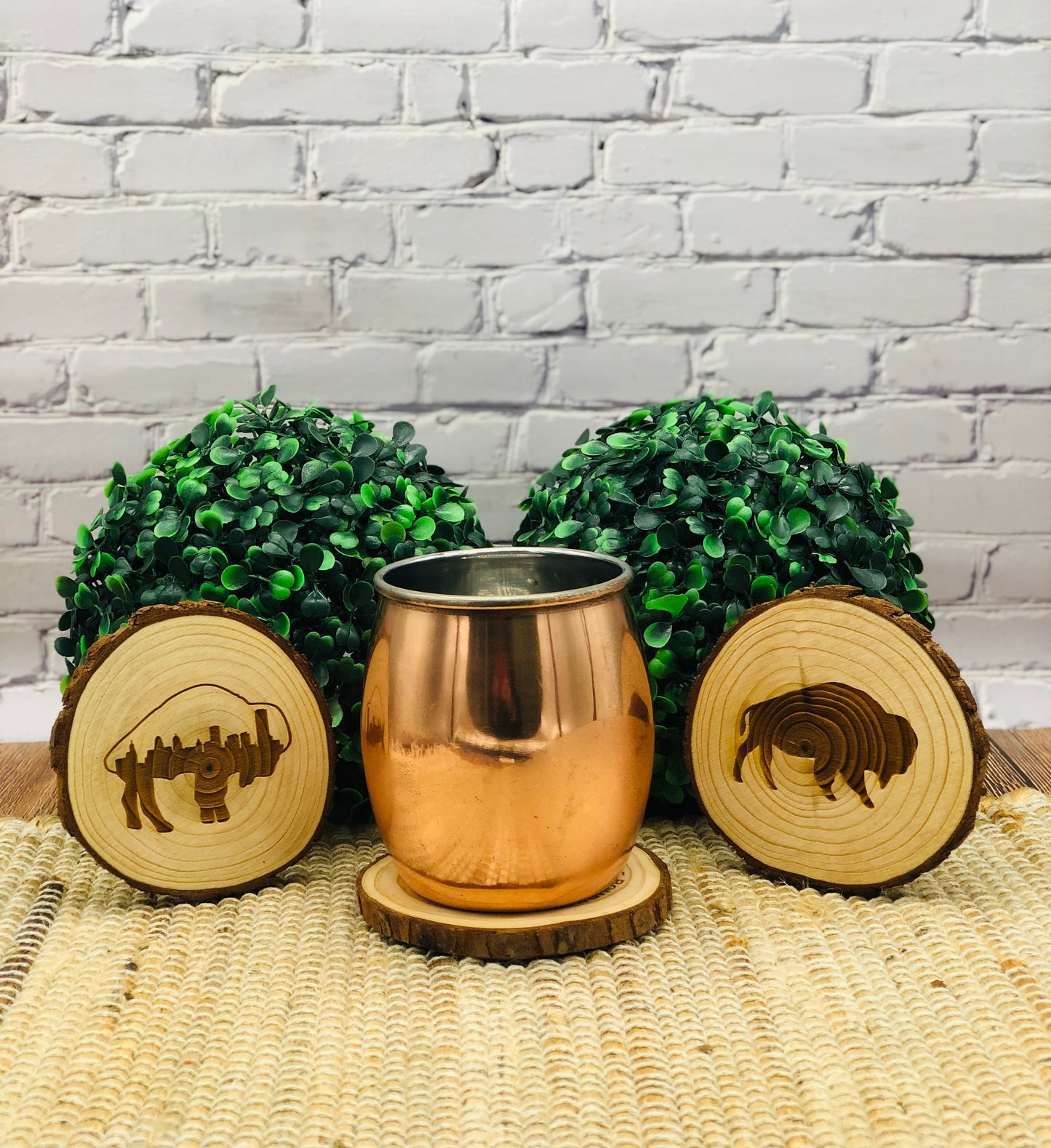 Buffalo Wooden Coasters