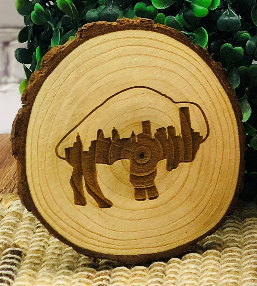 Buffalo Wooden Coasters